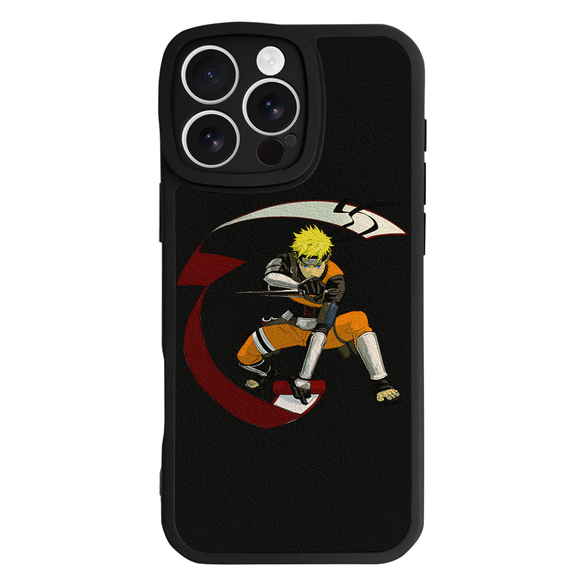 （画像用） NARUTO -ナルト- うずまき ナルト Uzumaki Naruto 【iPhone 16シリーズ対応】シリコンスマホケース（レザー調） 材質：シリコン